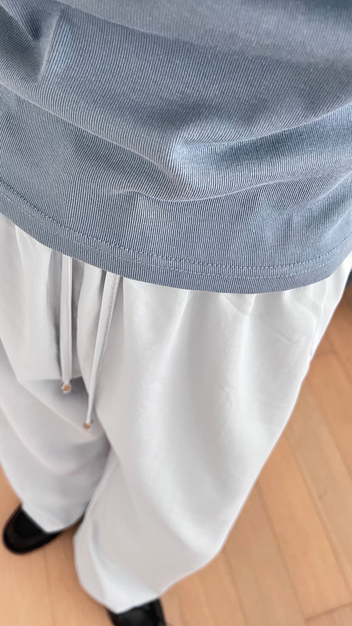 minimalist light pants in dust