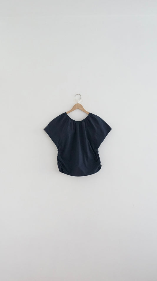 bubble shirt in navy
