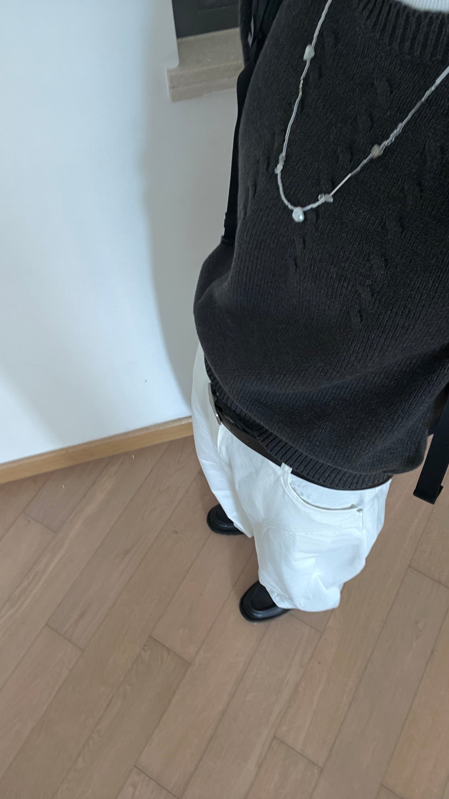luka balloon wide pants in white (pre-order)