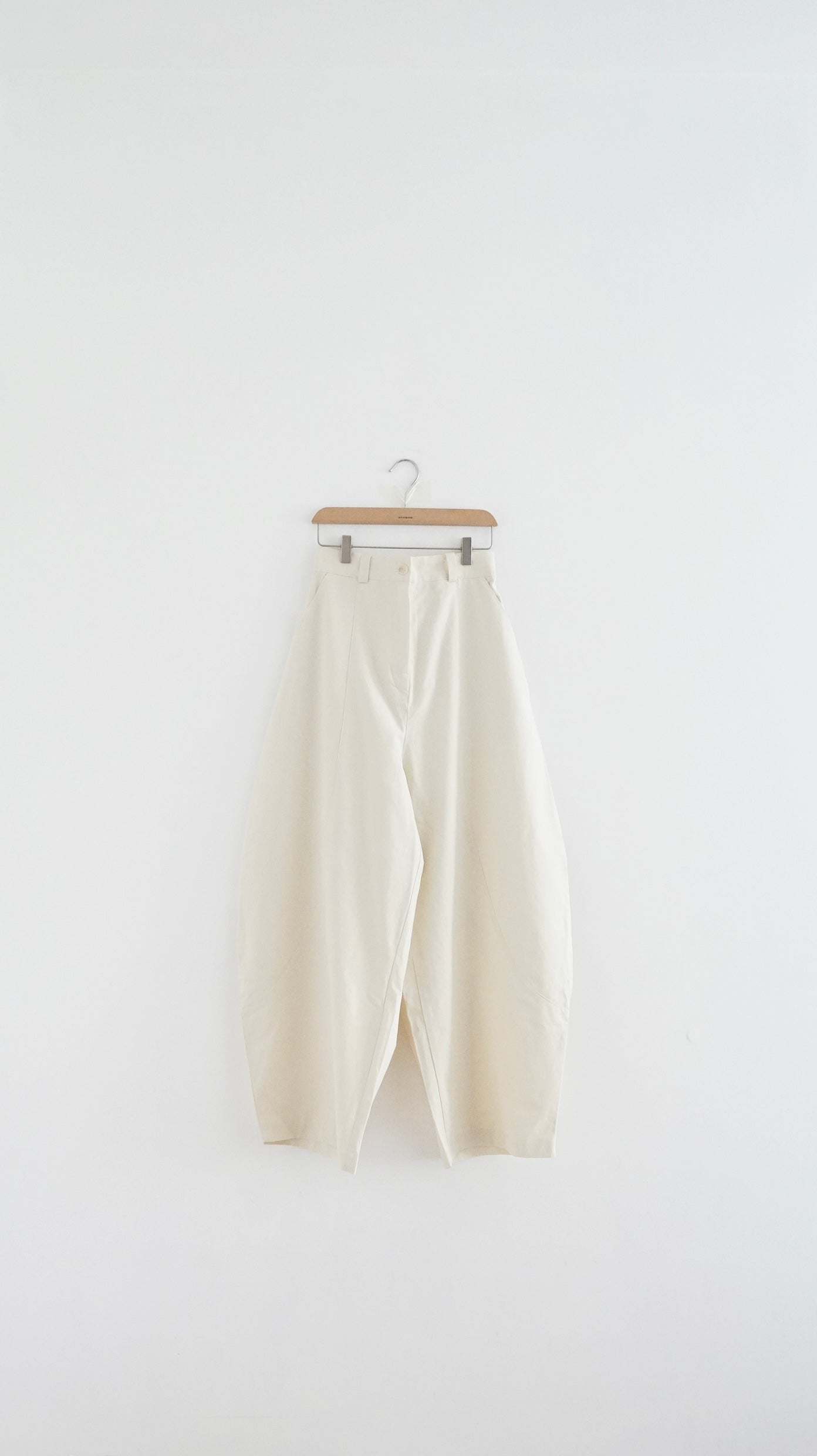 cocoon wide pants in ivory