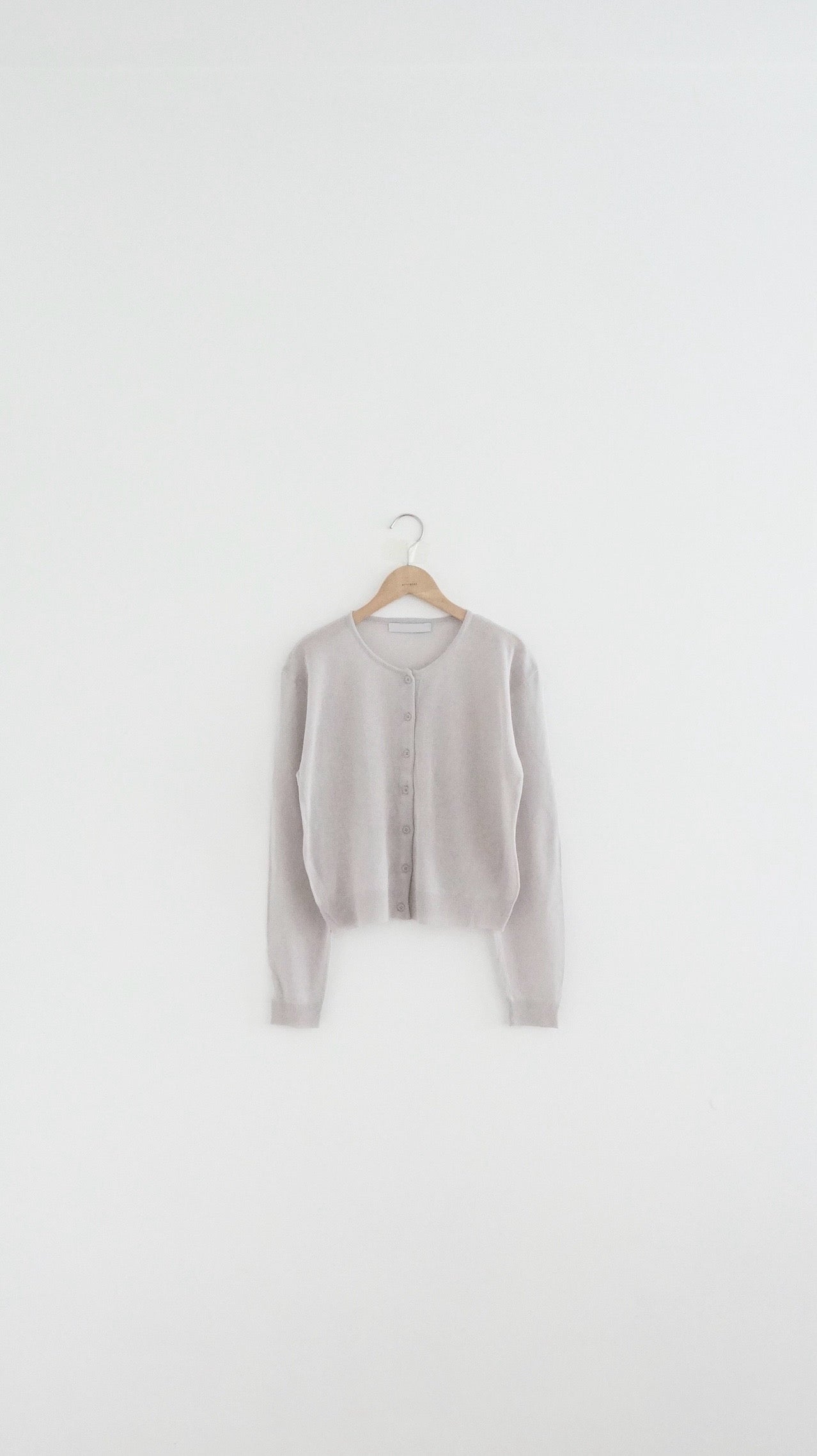 airy sheer cardigan in grey (pre-order)
