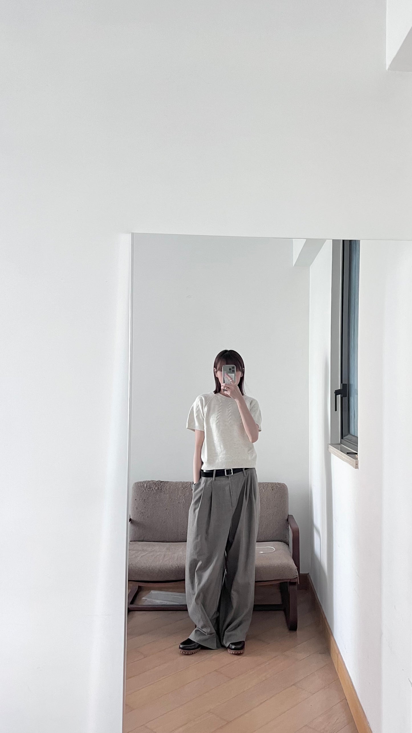 vintage sweater in ivory
