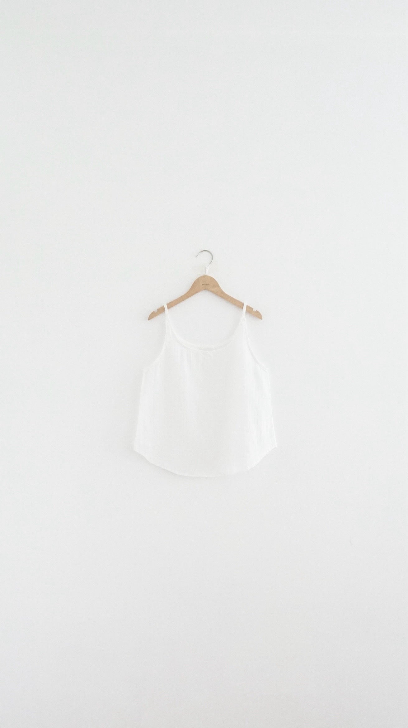 veil stripe overlay top in white (pre-order)