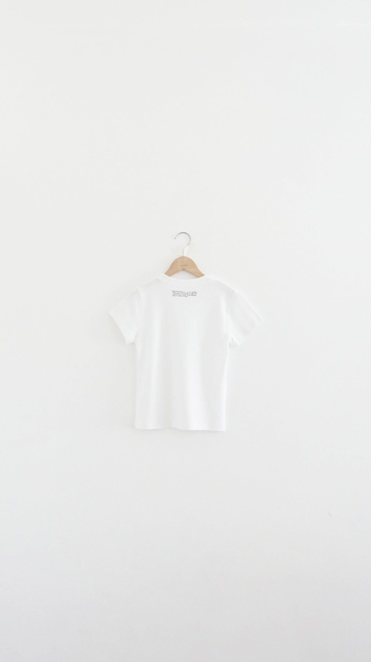 whisper print tee in white (pre-order)