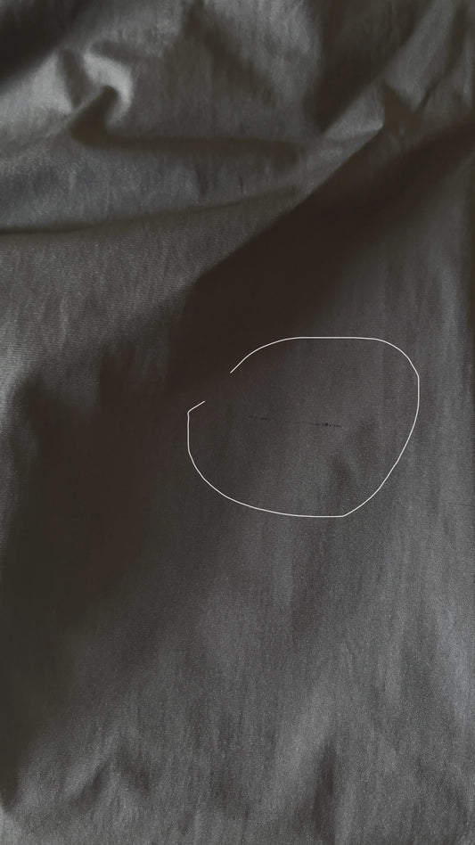 cloudy pants in dark grey (flawed)