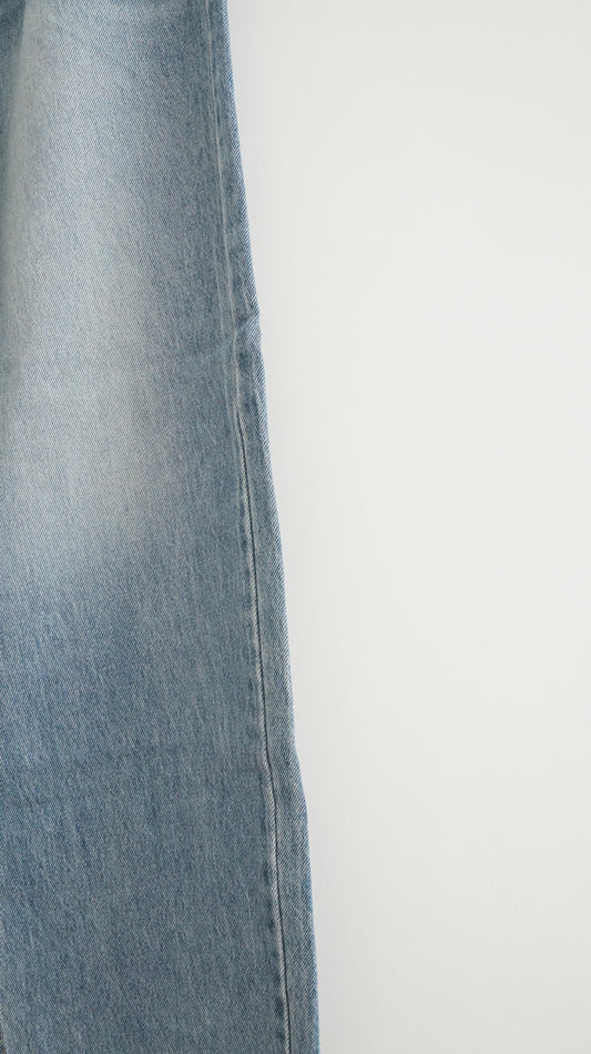 classic straight leg pants in denim