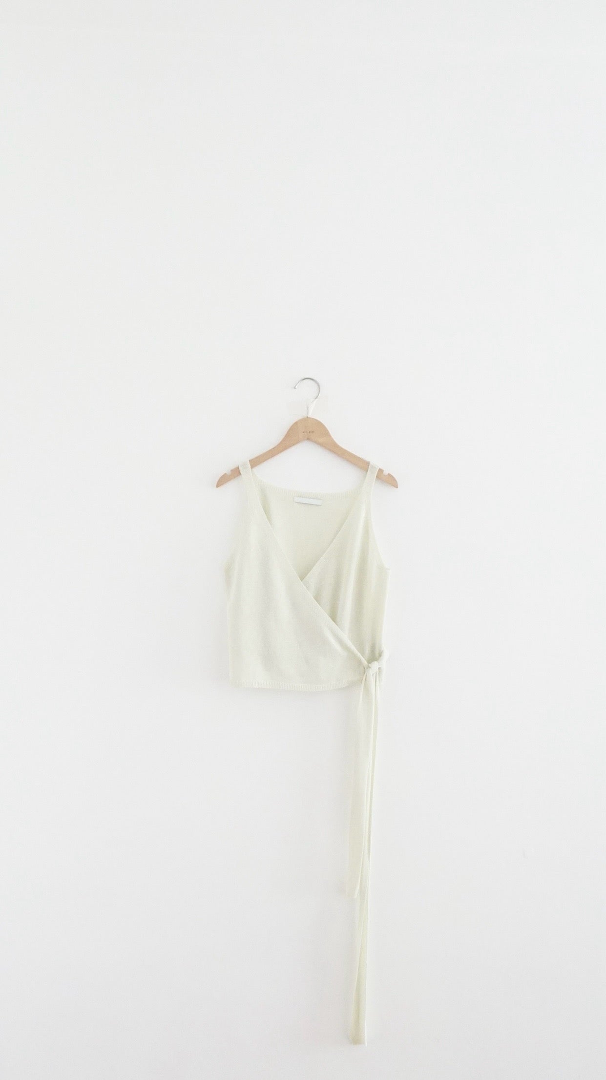kimono tie vest in light green (pre-order)
