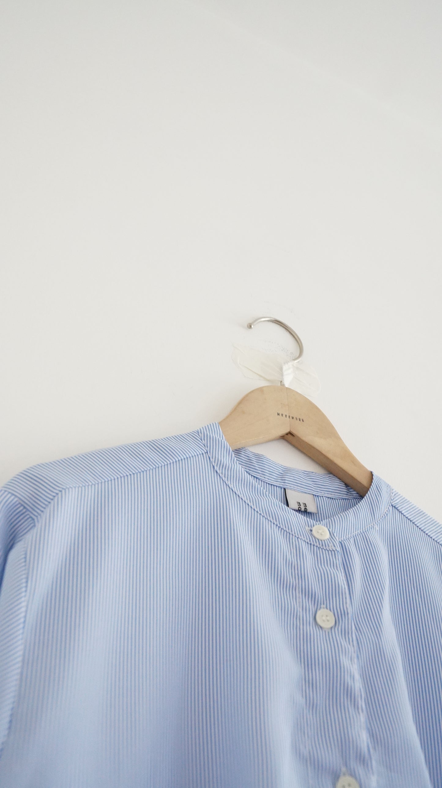 striped shirt dress in baby-blue