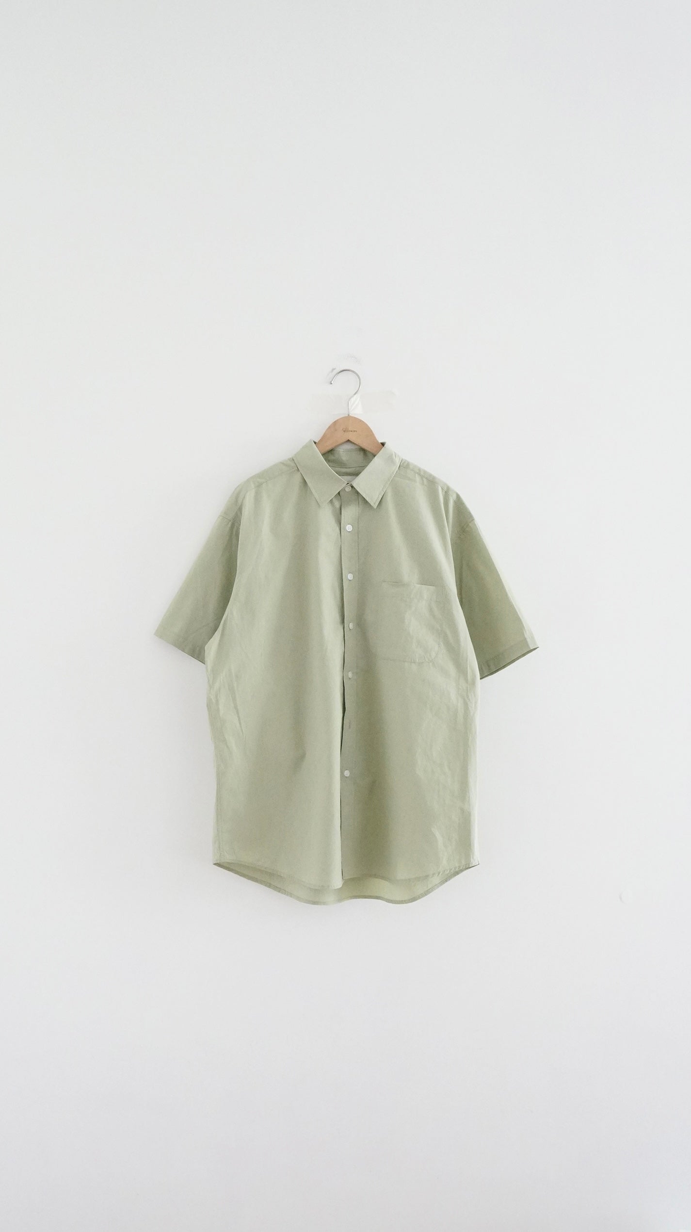 loose short sleeve shirt in sage