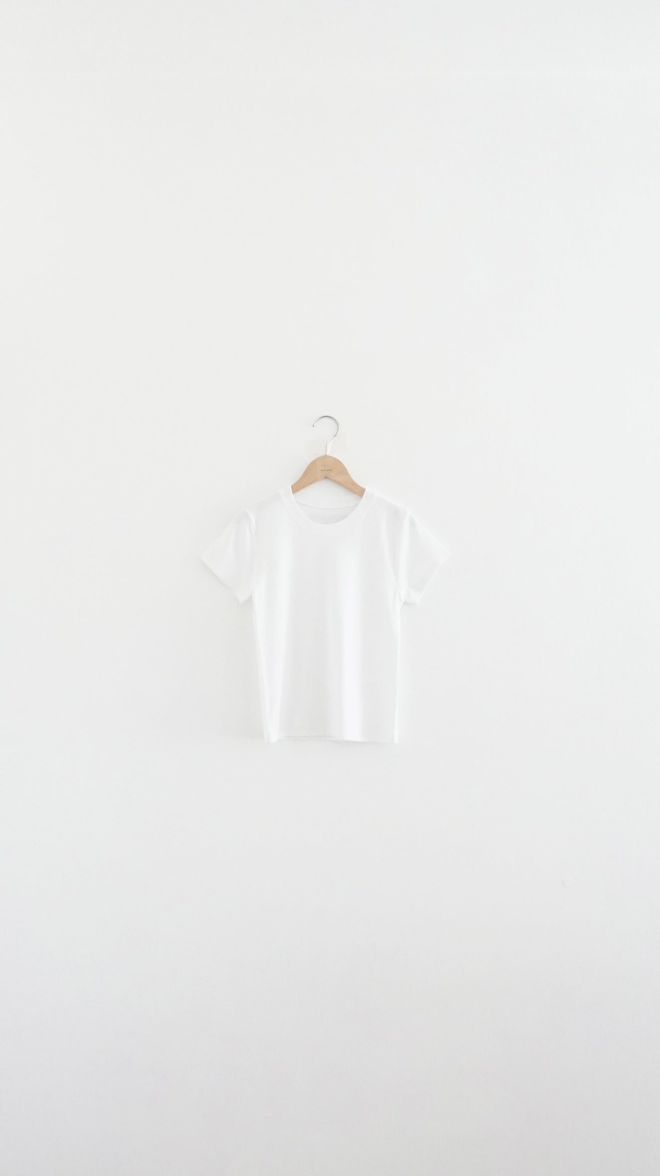 whisper print tee in white (pre-order)