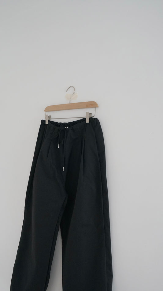 utility casual pants in black