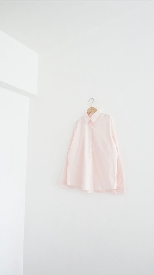 pastel classic shirt in light pink (pre-order)