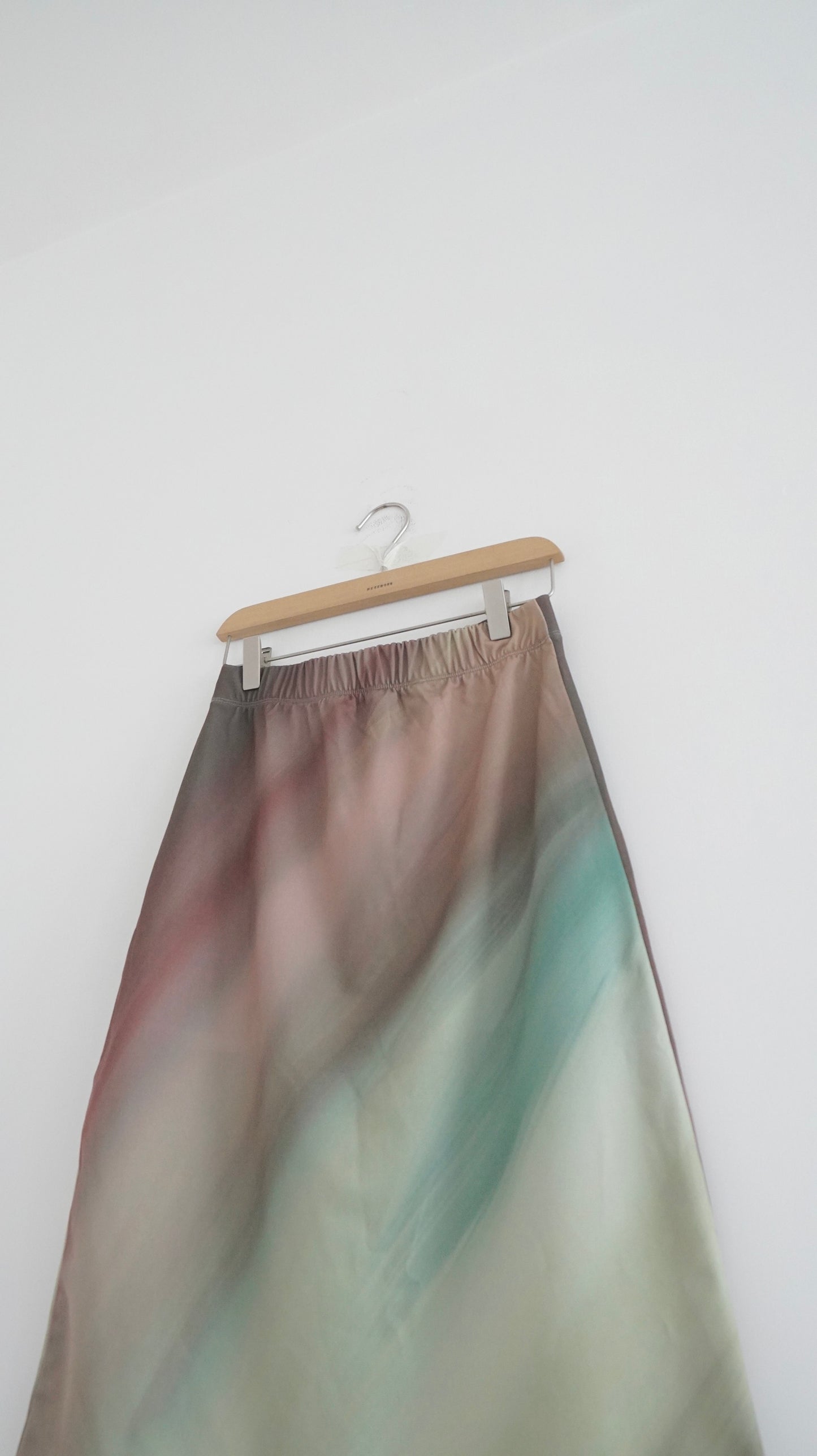 aurora print layer skirt