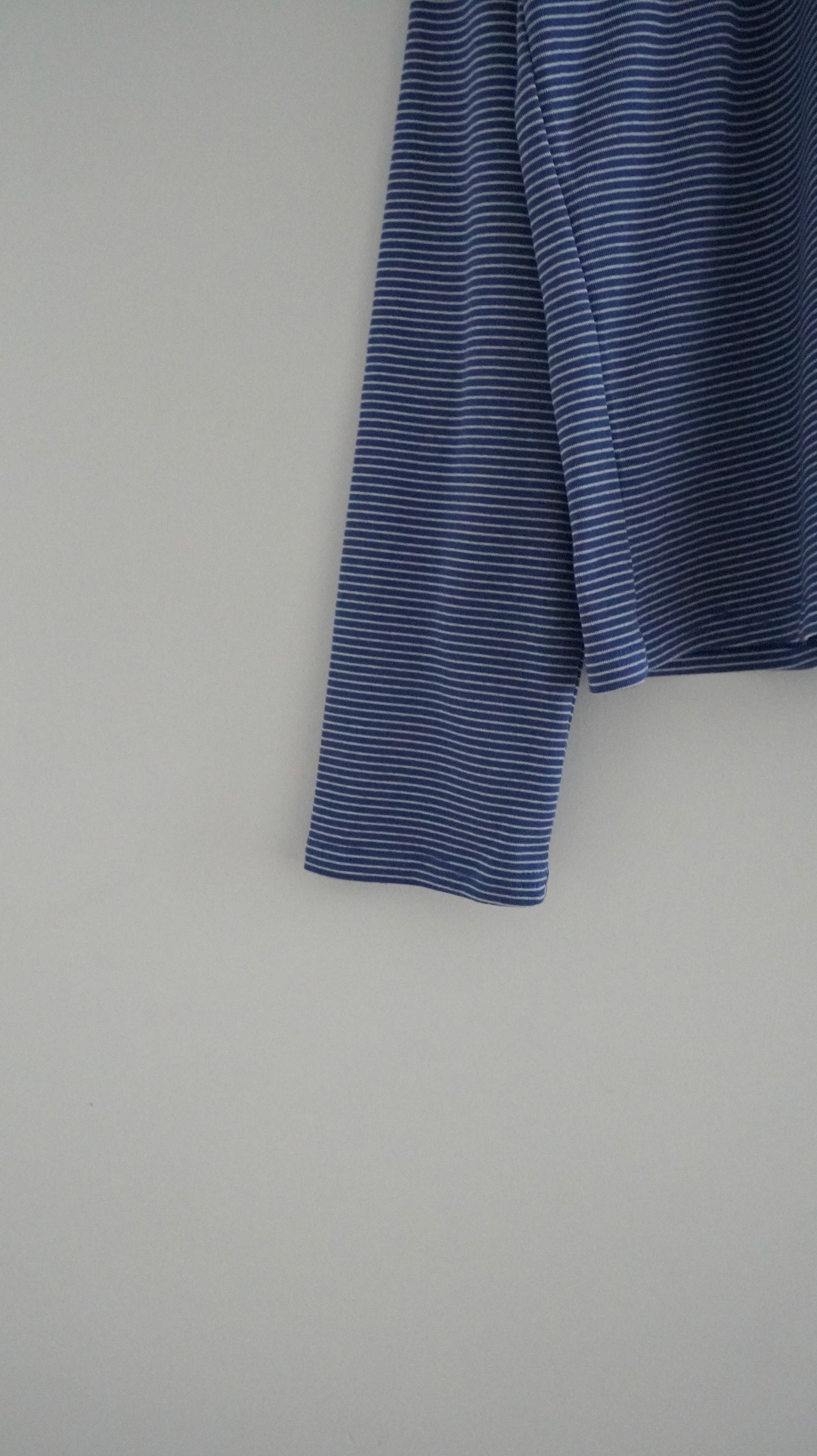 vintage polo shirt in blue striped (pre-order)