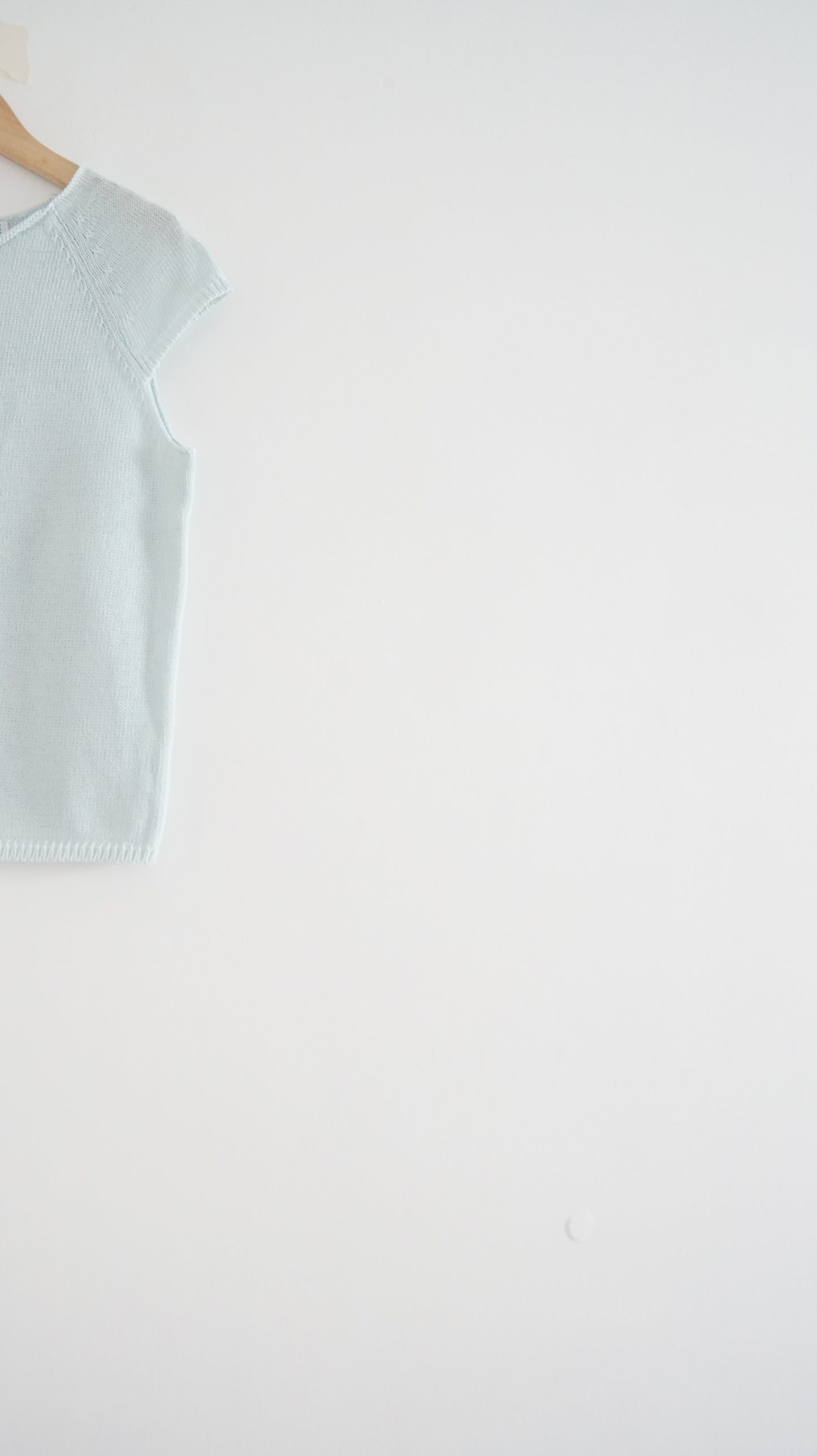 cap knit tank in nile blue (pre-order)