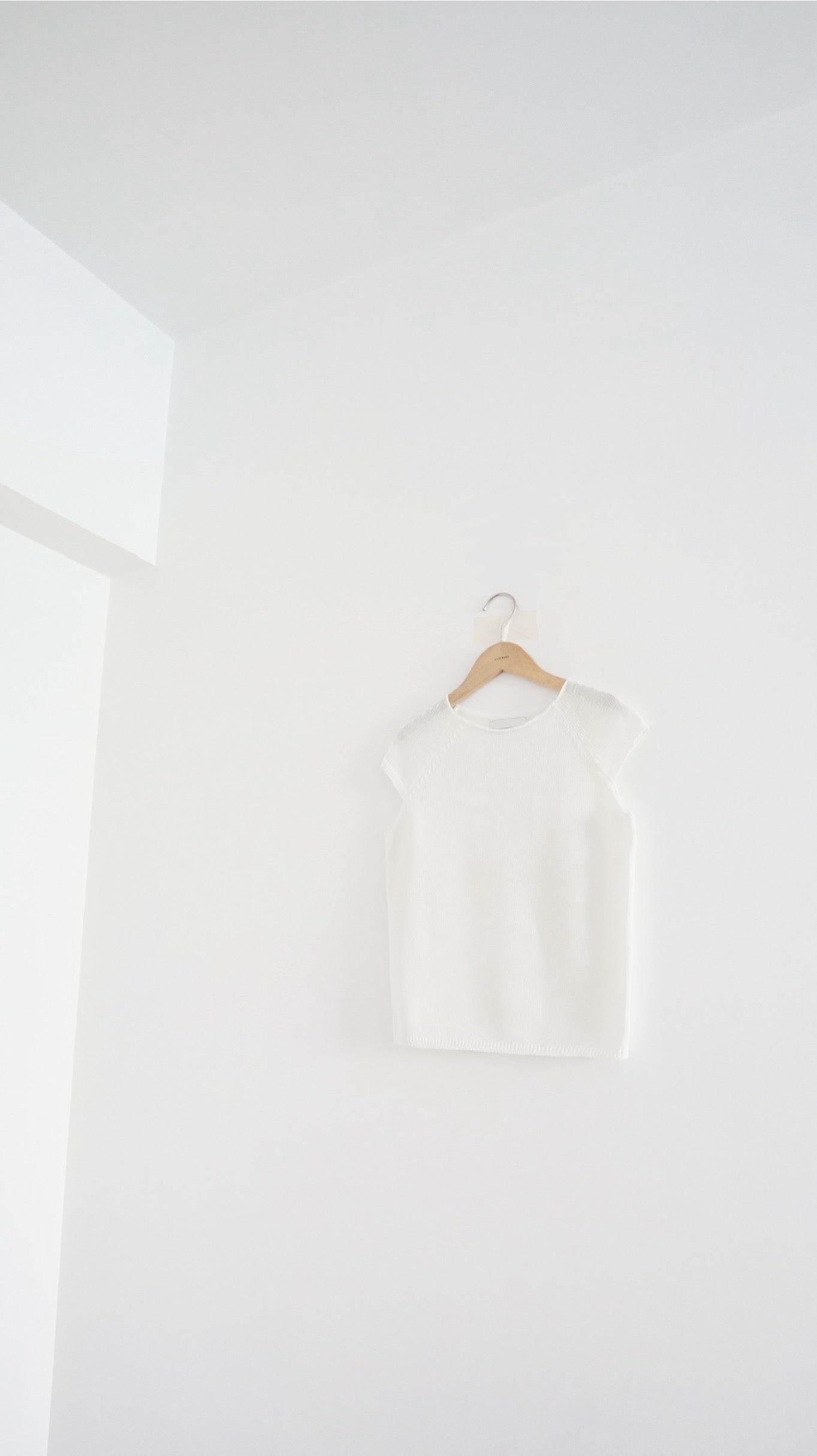 cap knit tank in white (pre-order)