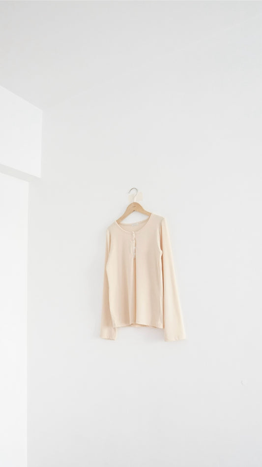 noa sheer basic tee in pale lemon yellow