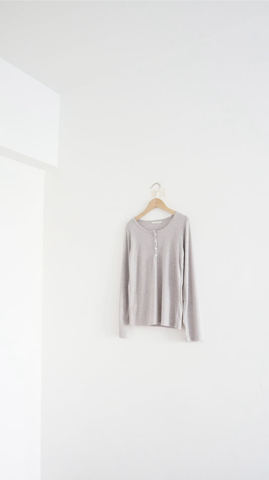 noa sheer basic tee in grey (pre-order)