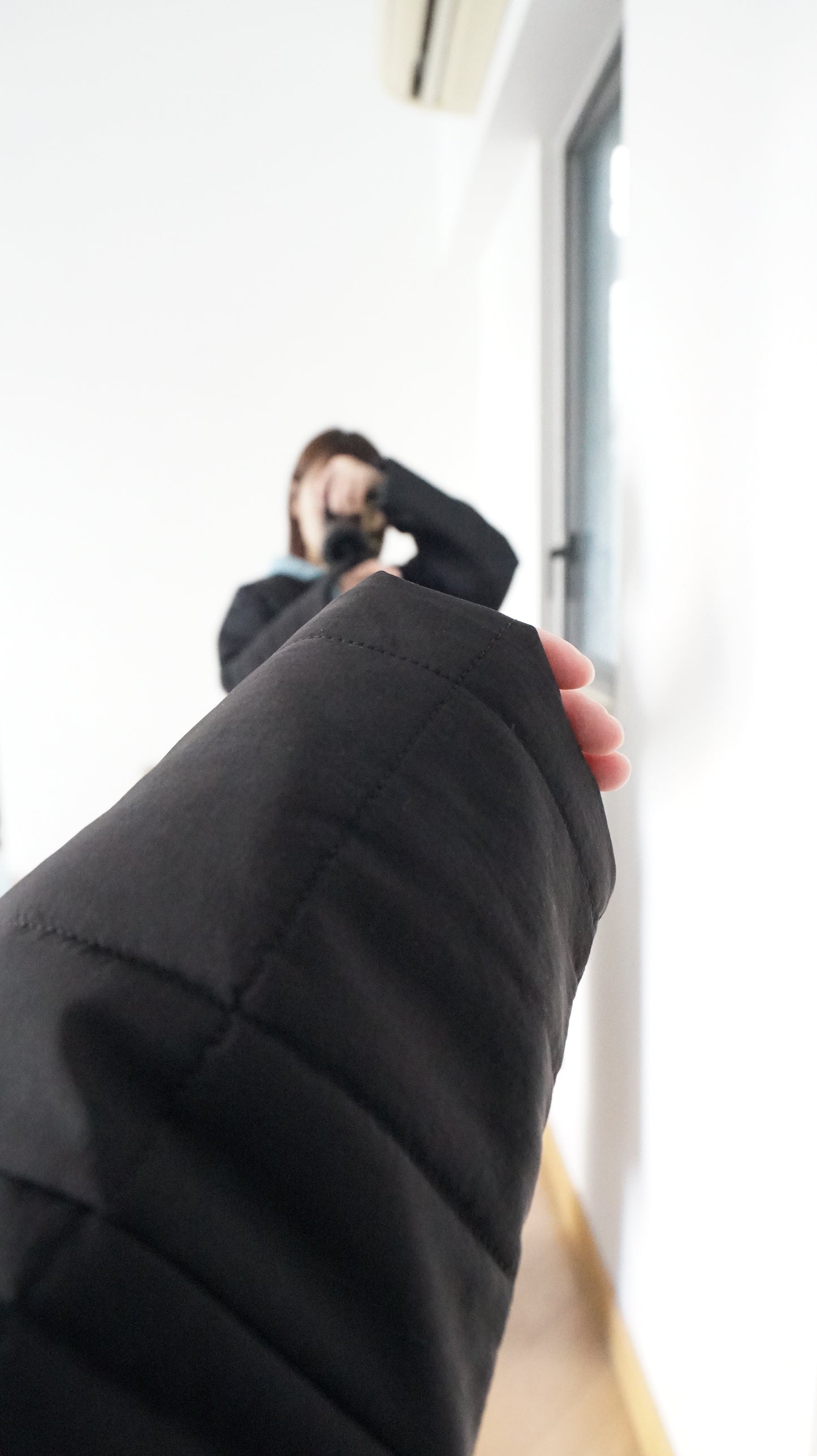 bubble padded coat in black (pre-order)