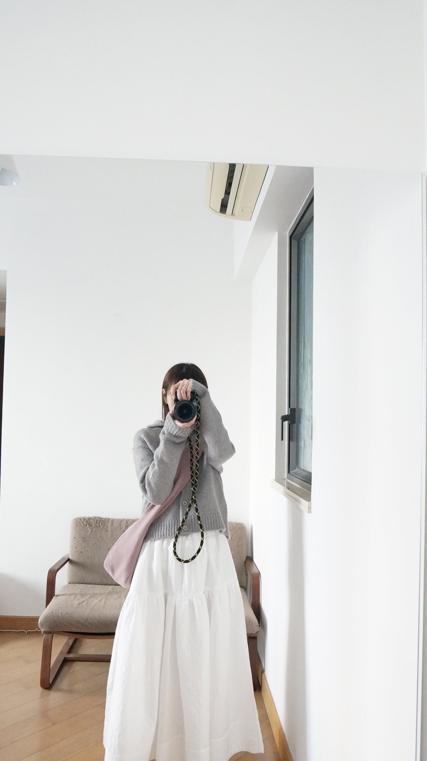 knitted shirt jacket in grey (pre-order)