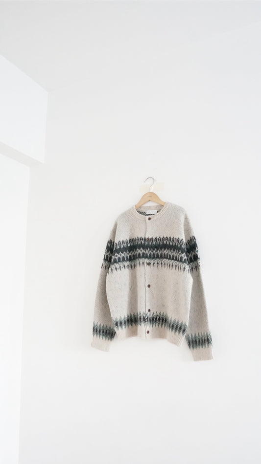 grandma retro cardigan in grey (pre-order)