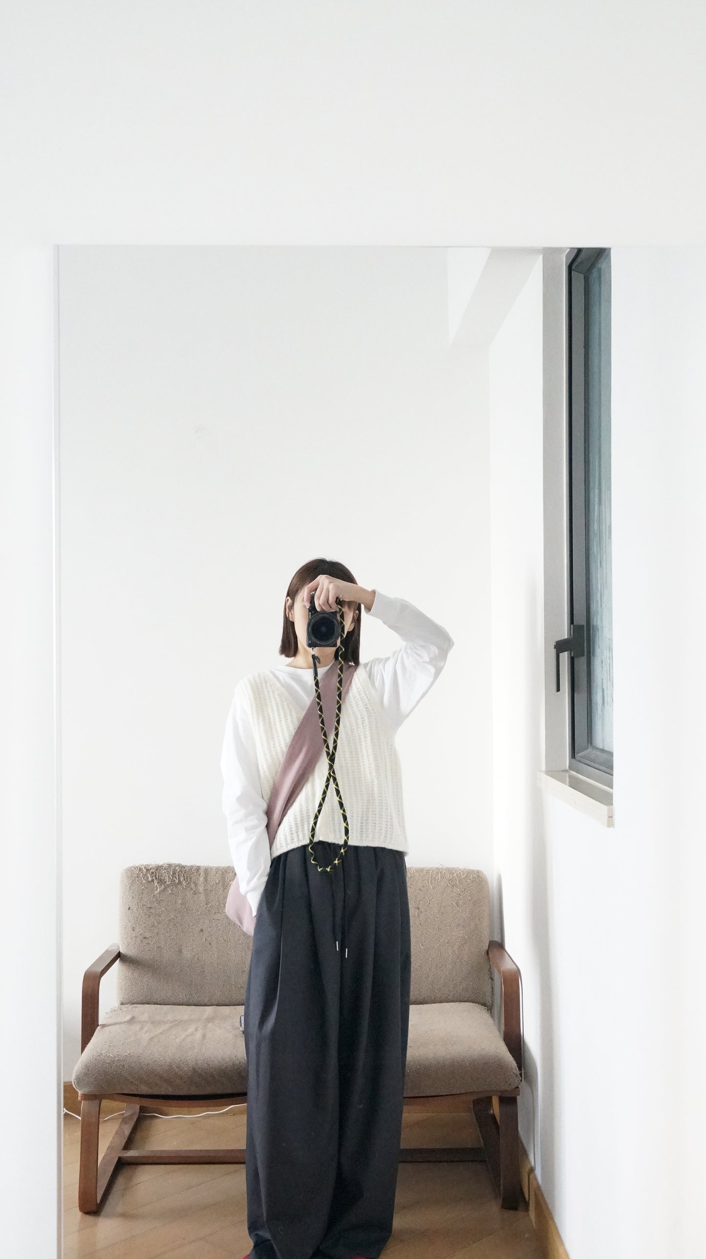 minimalist vest in ivory (pre-order)