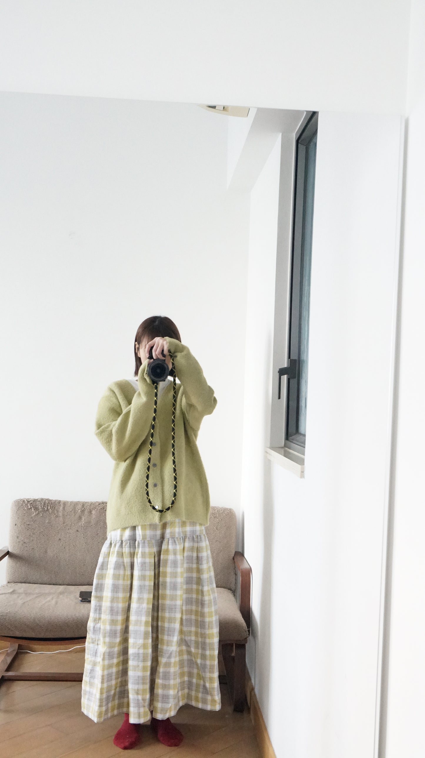 classical cardigan in lime (pre-order)