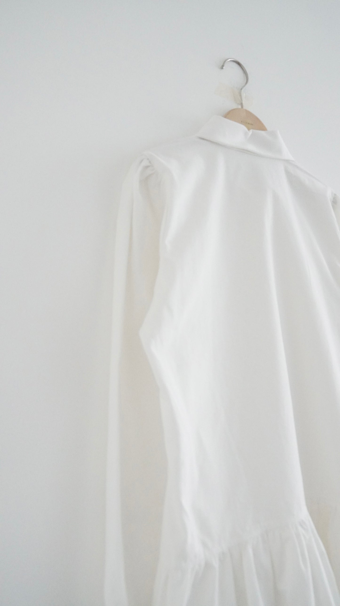 shirt dress top in white