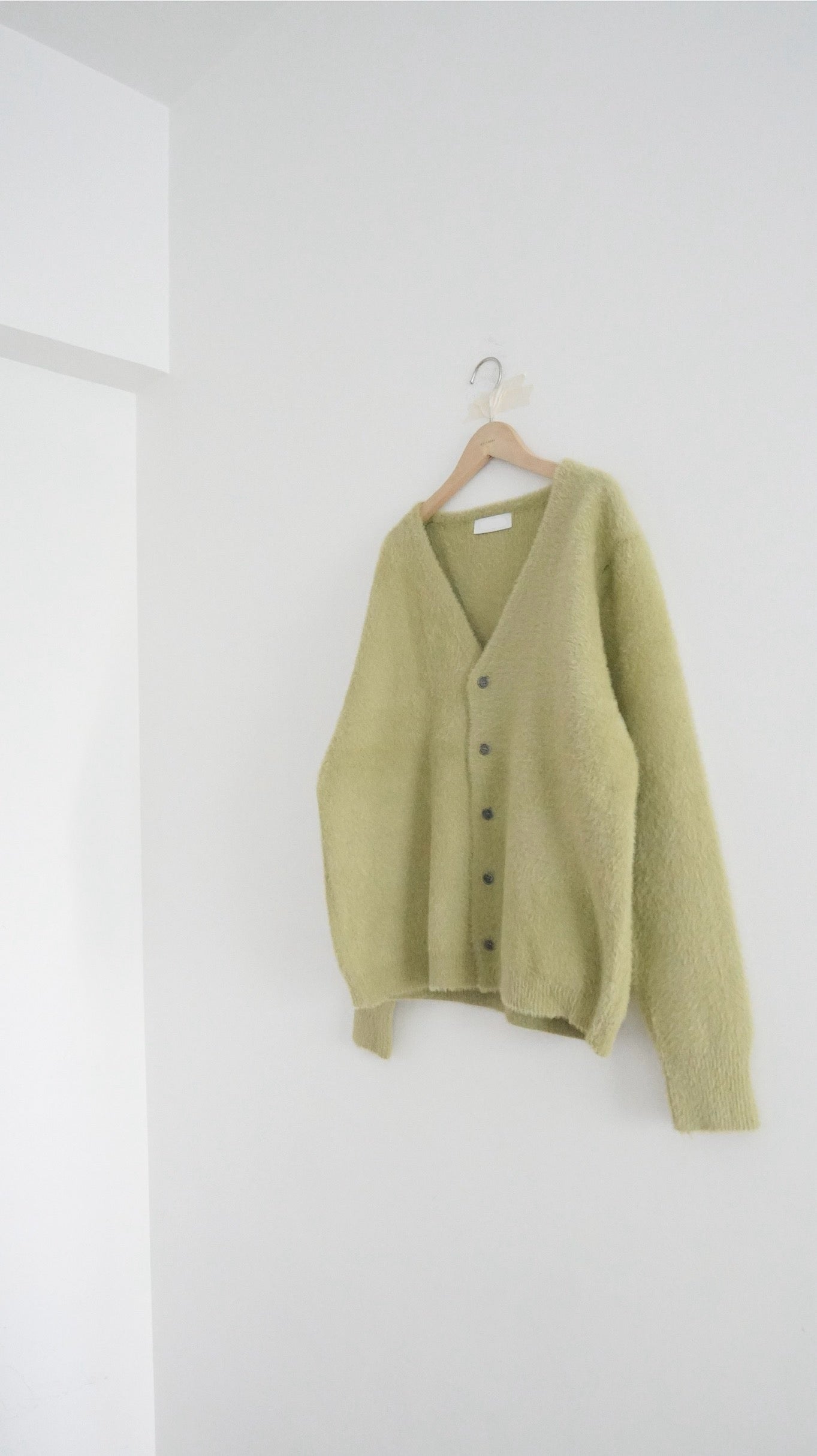 classical cardigan in lime (pre-order)