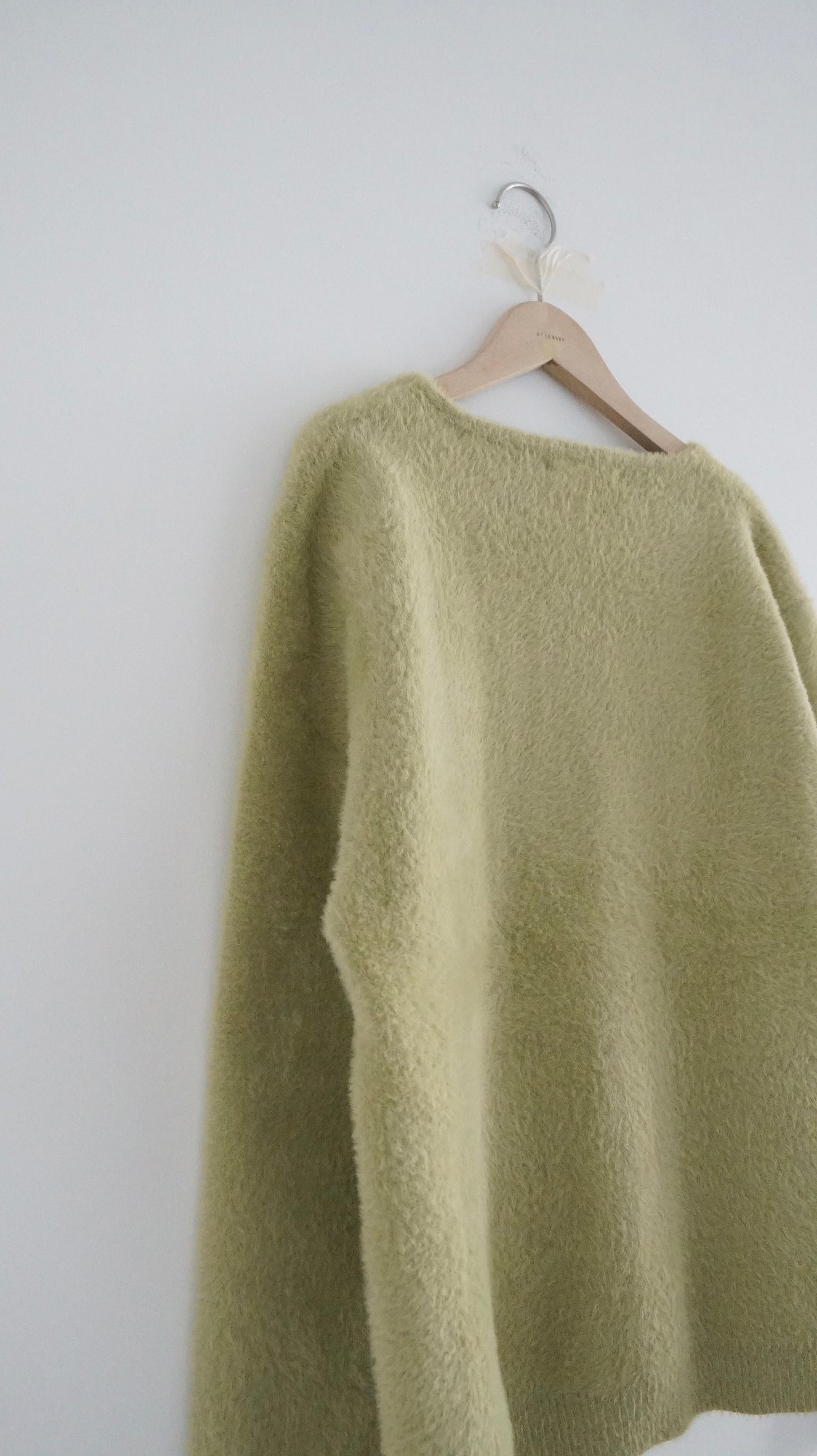 classical cardigan in lime (pre-order)