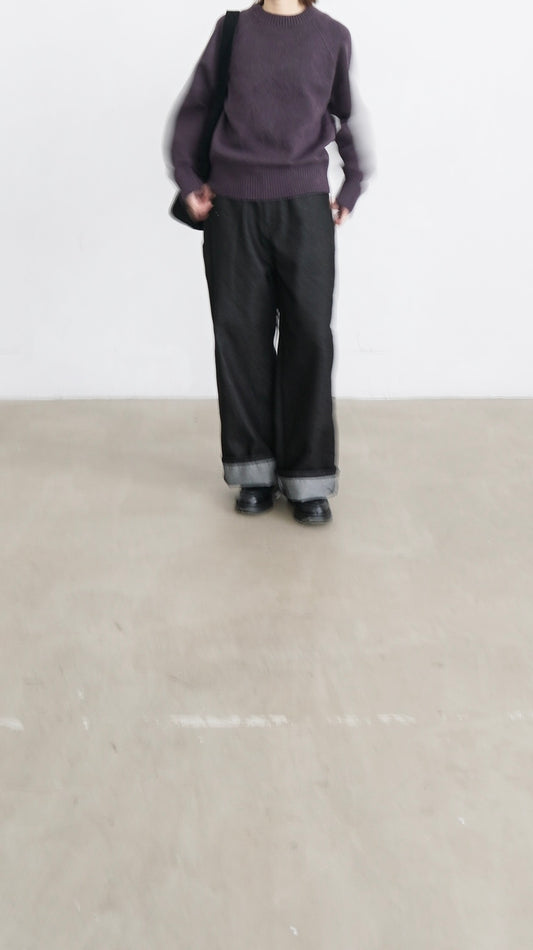 star stitch denim pants in black (pre-order)