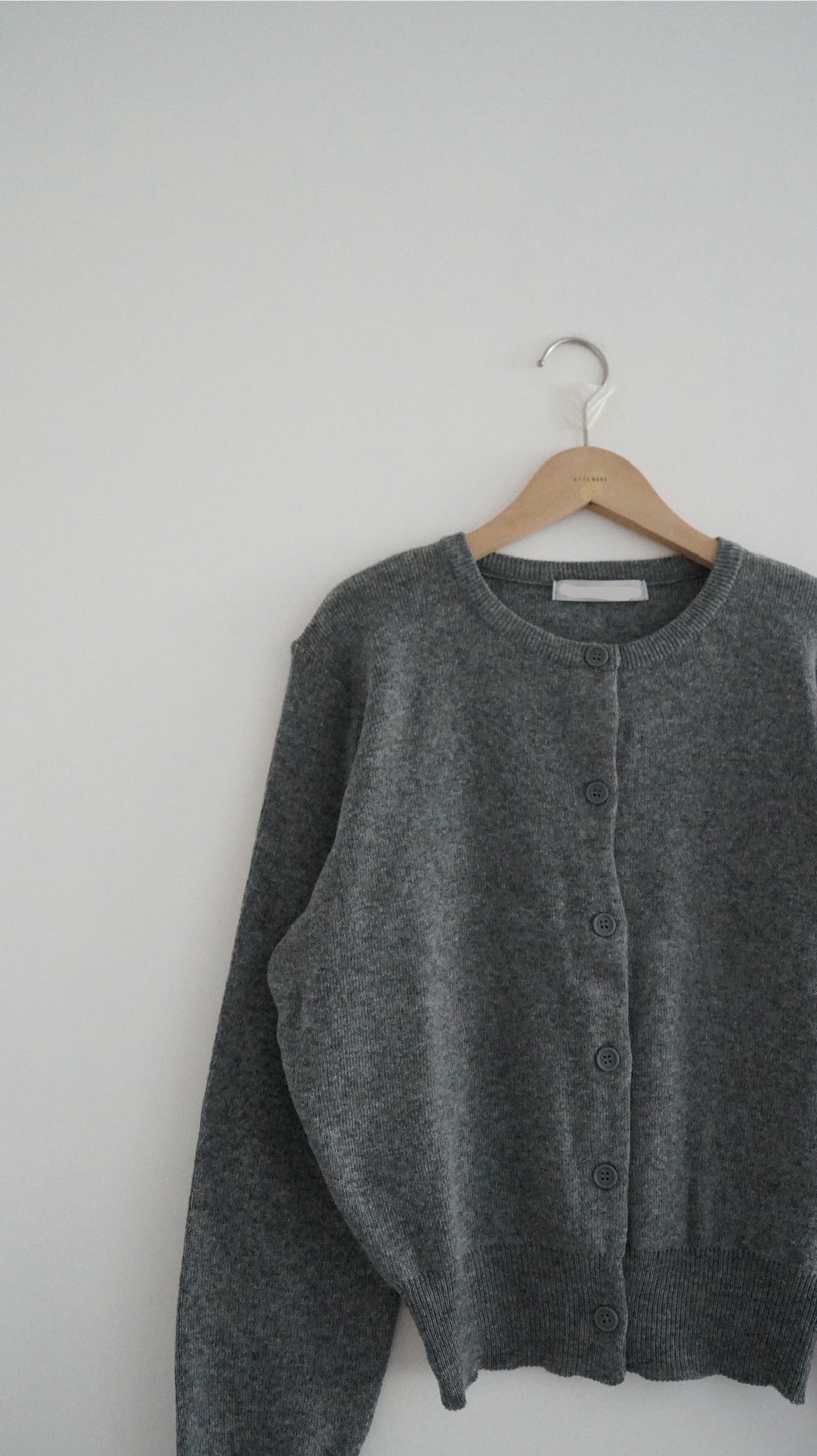 classic cardigan in grey