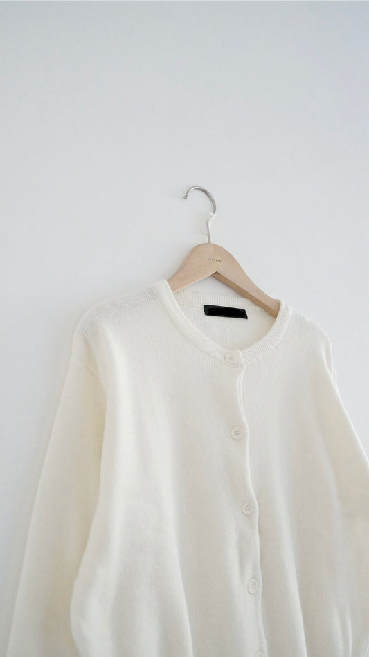 classic cardigan in ivory
