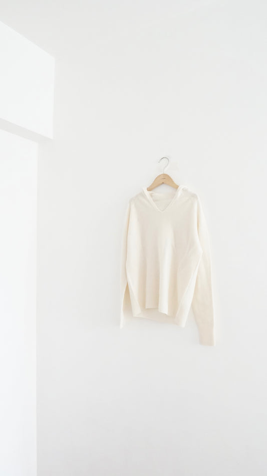 spring hoodies tee in ivory