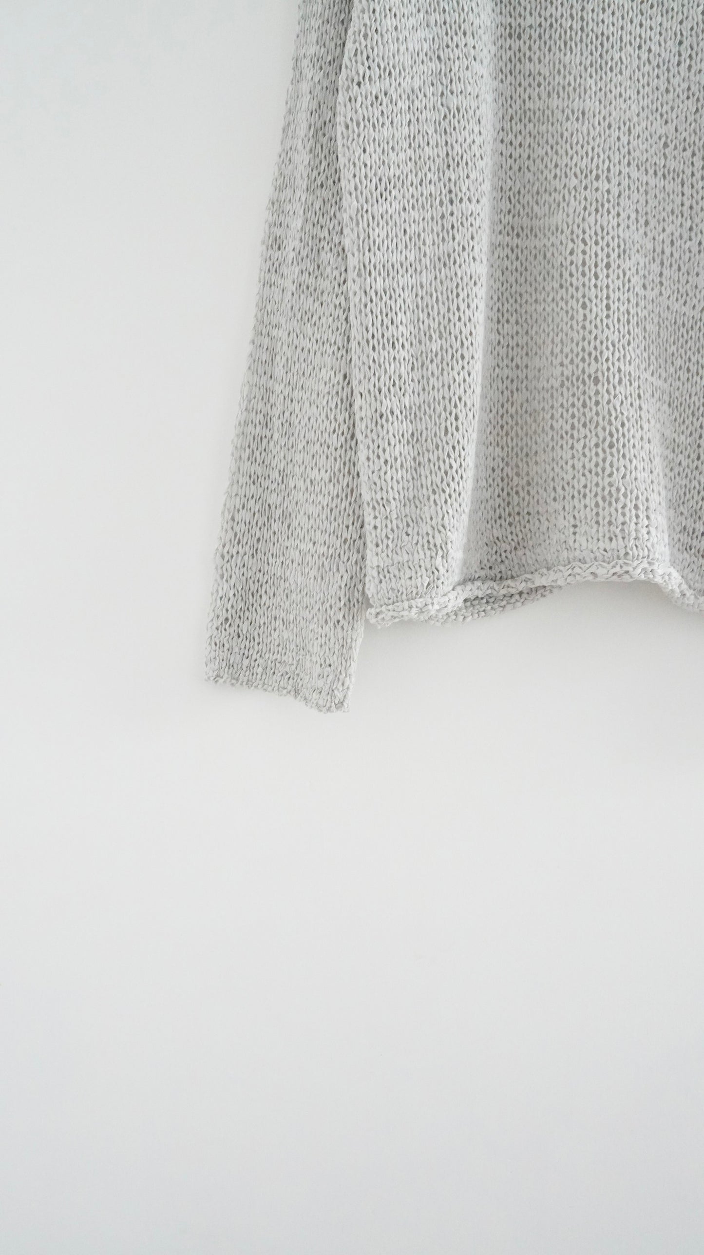 causal sweater in light grey