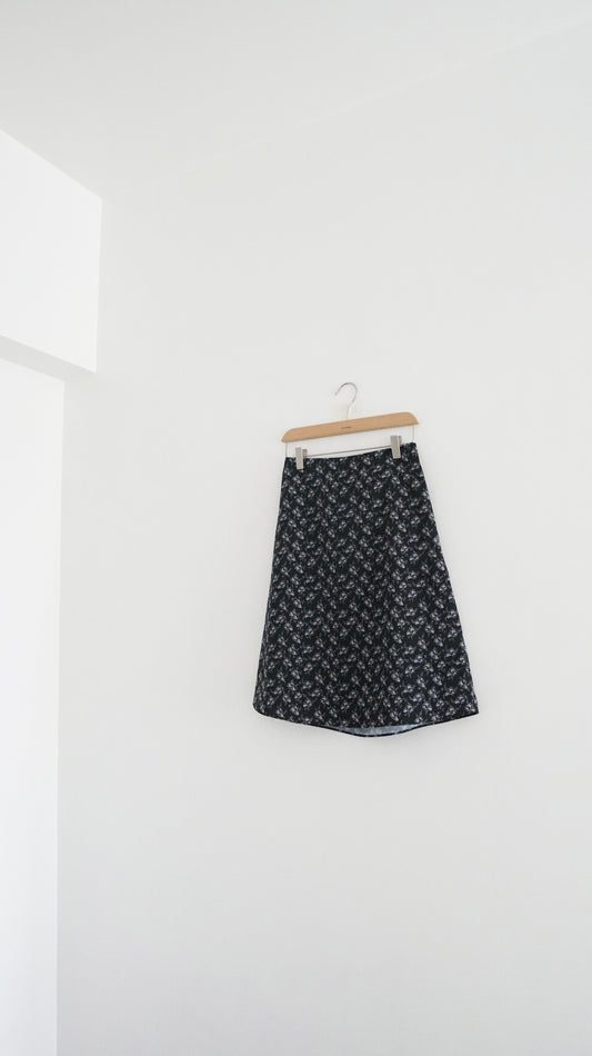 flora skirt in black