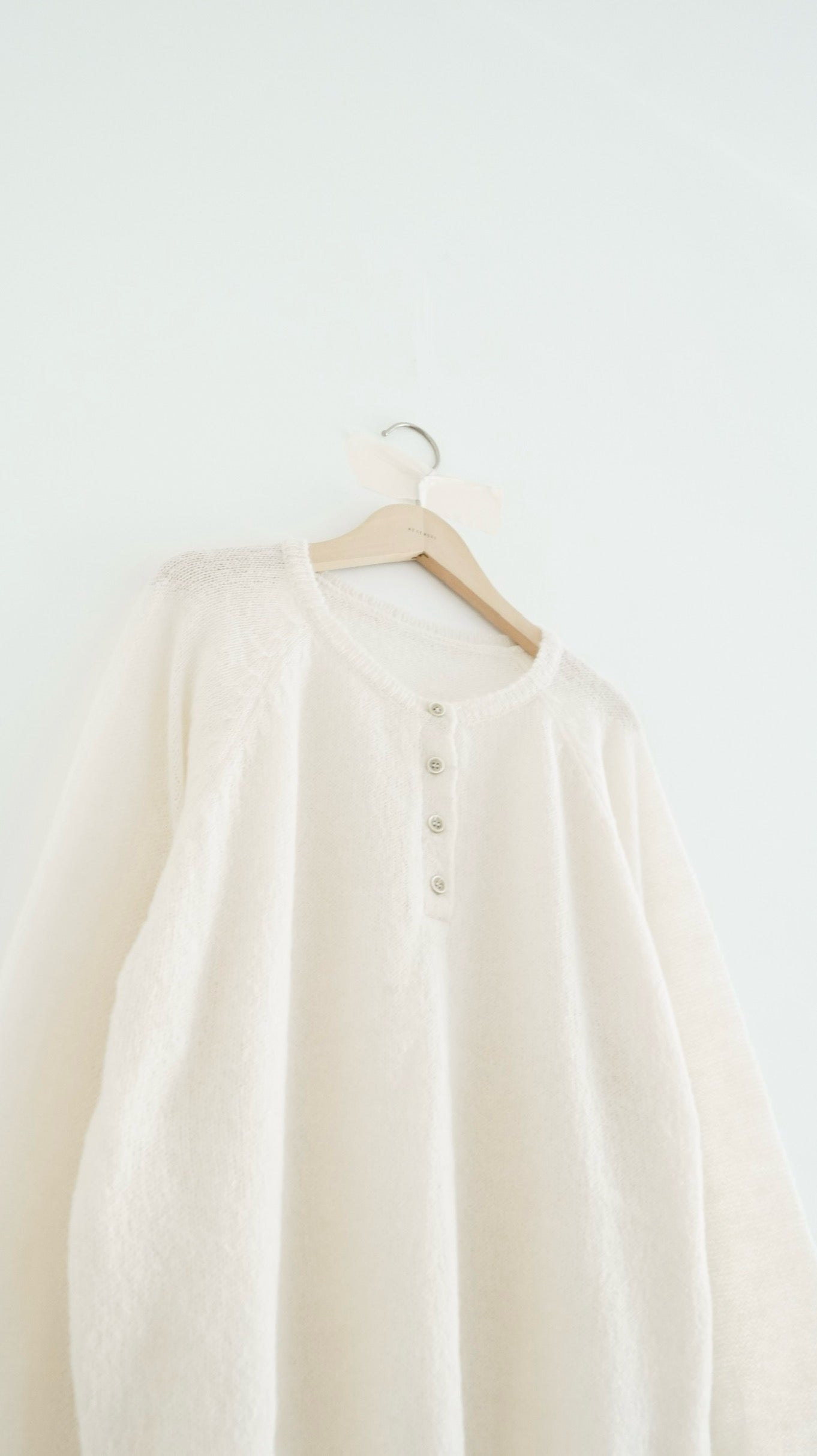 nico sheer knit sweater in ivory