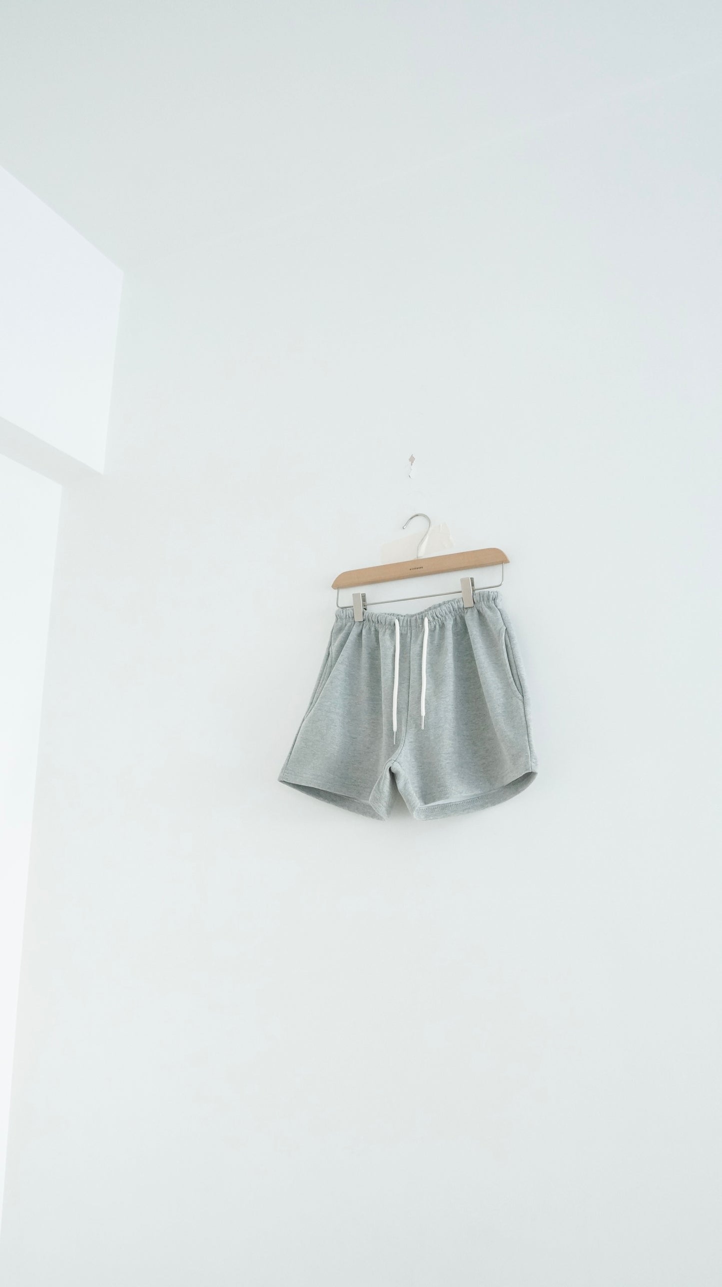 the romy sport shorts in grey (pre-order)