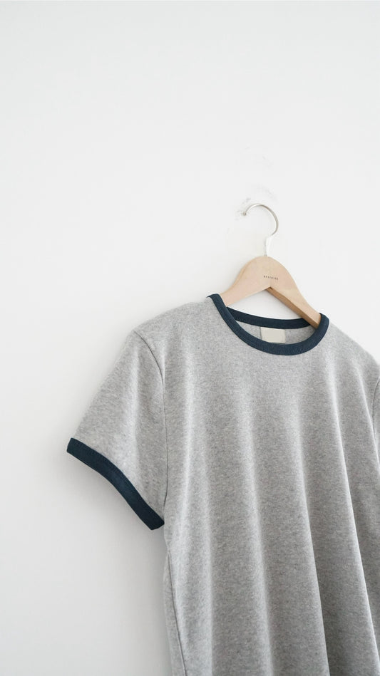 cleanline contrast tee in grey (pre-order)