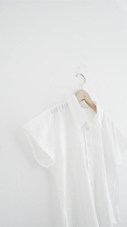 shadowfit retro shirt in white