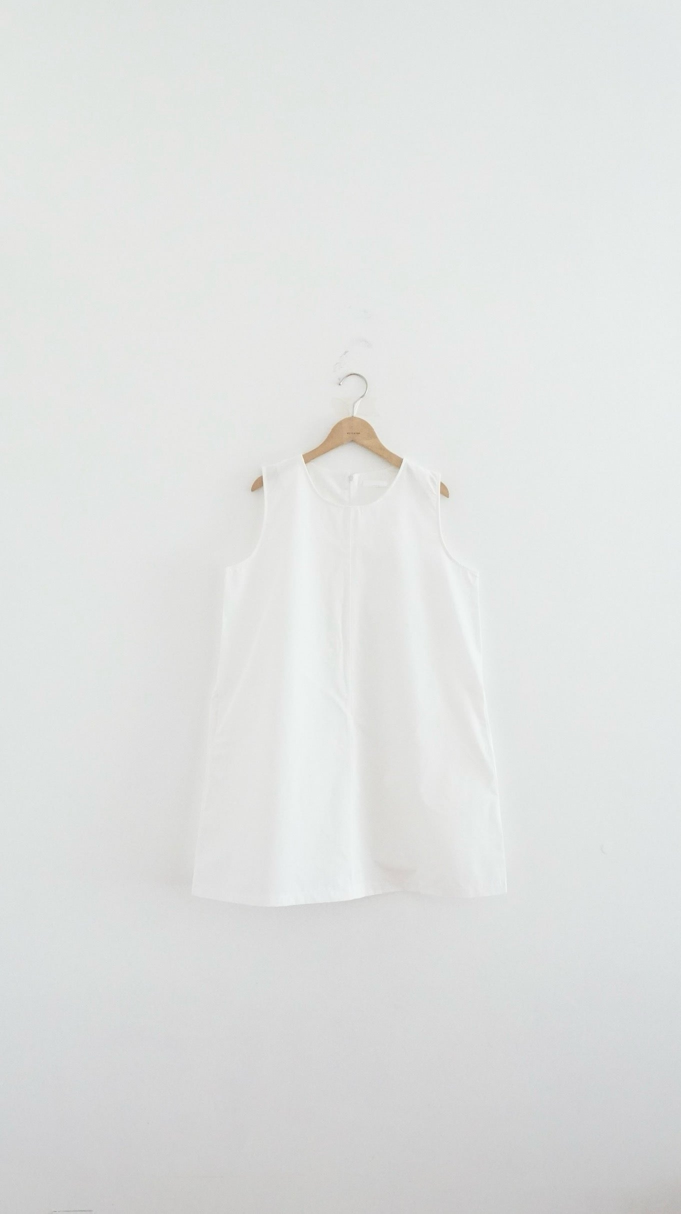 float tank dress top in white (pre-order)