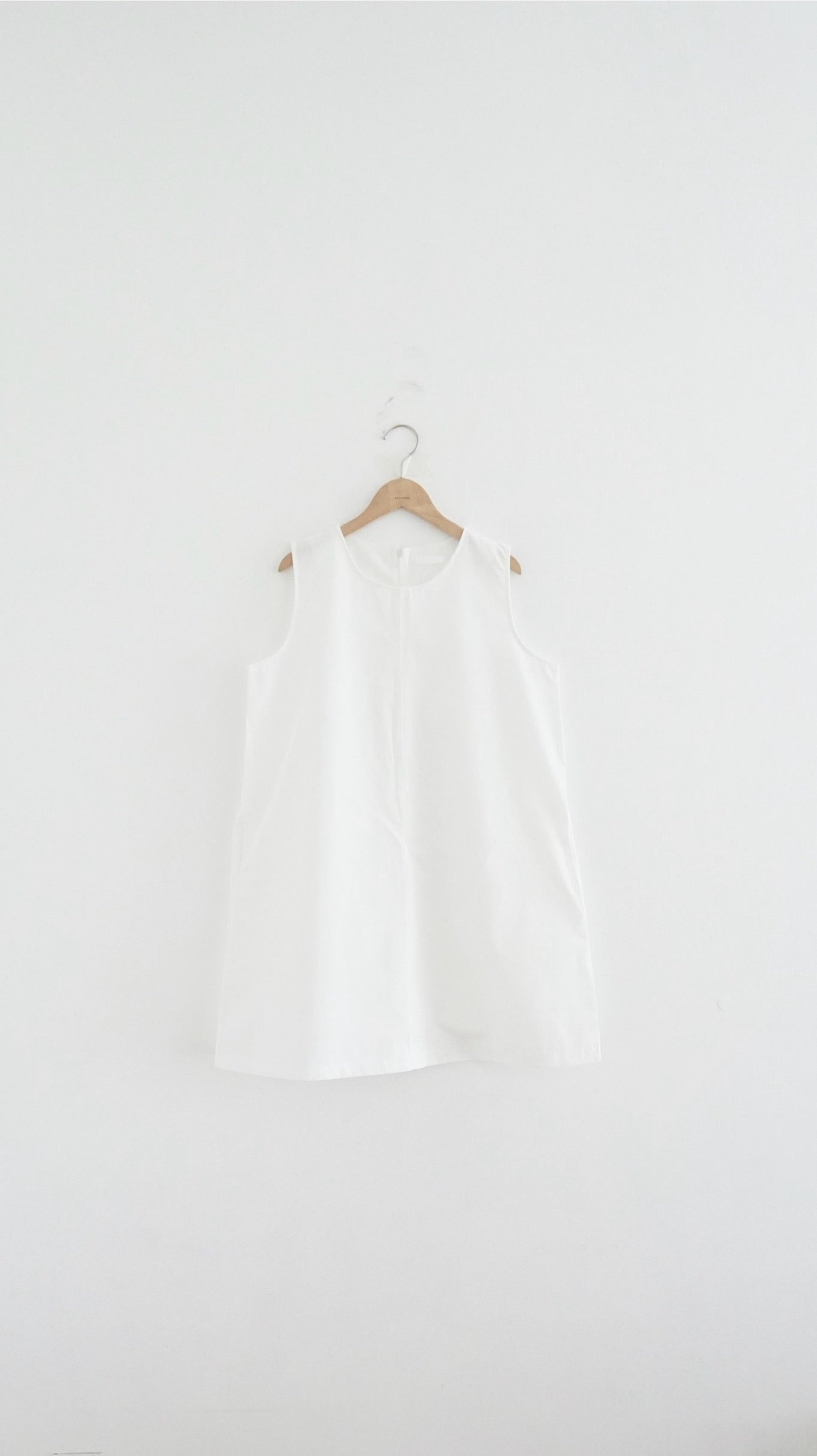 float tank dress top in white (pre-order)