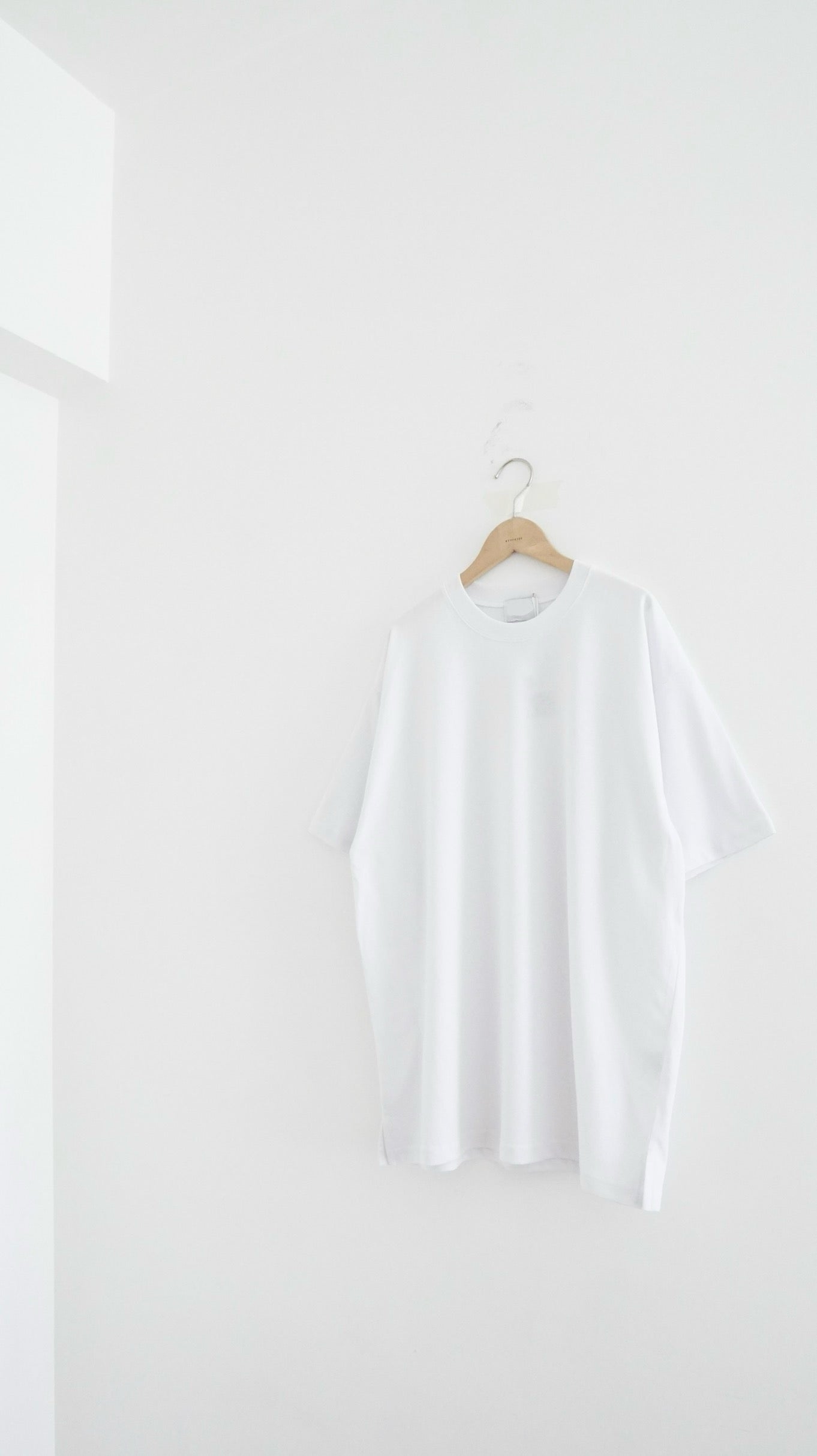 gender free coolease oversized tee in white (pre-order)