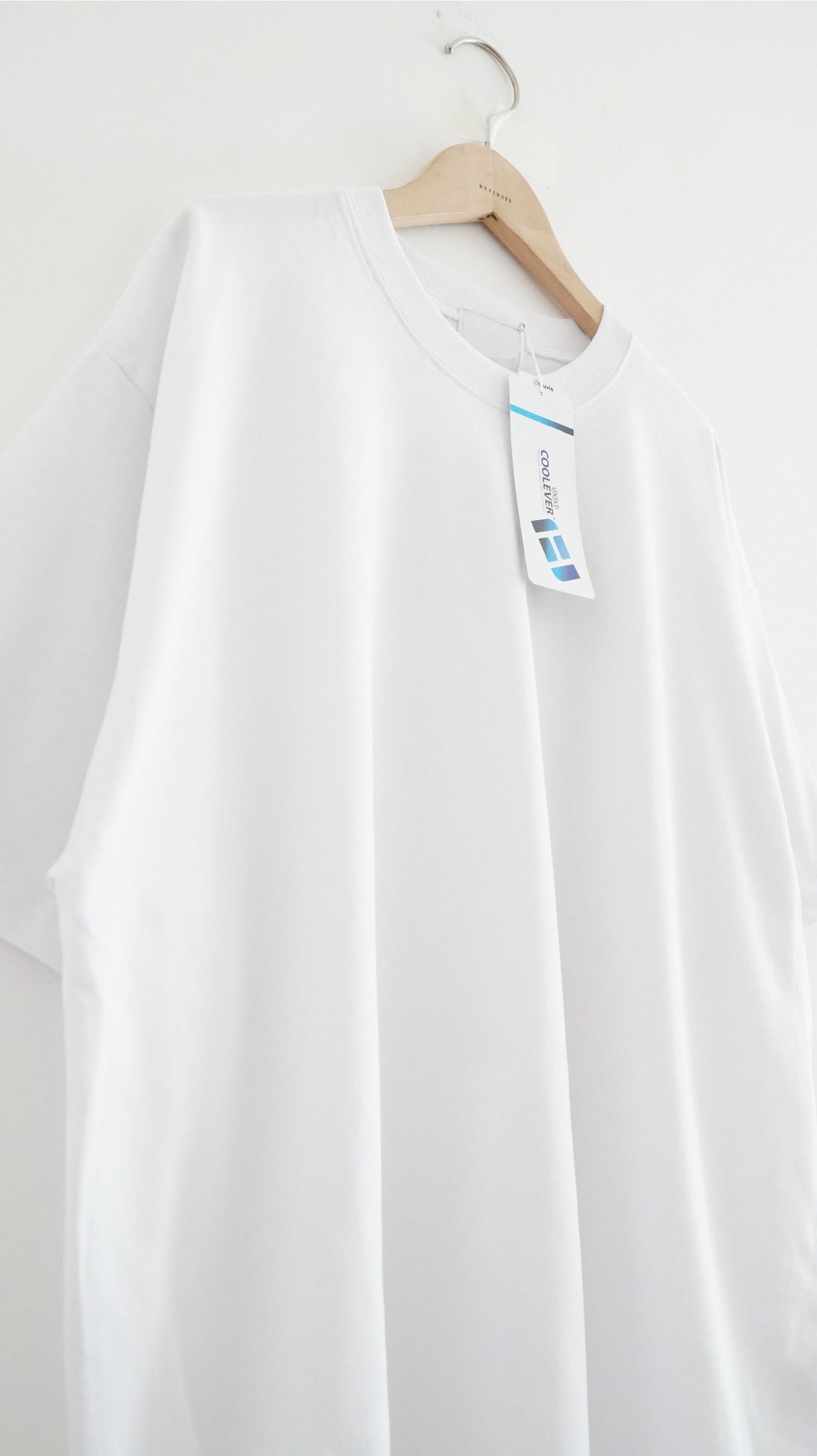 gender free coolease oversized tee in white (pre-order)