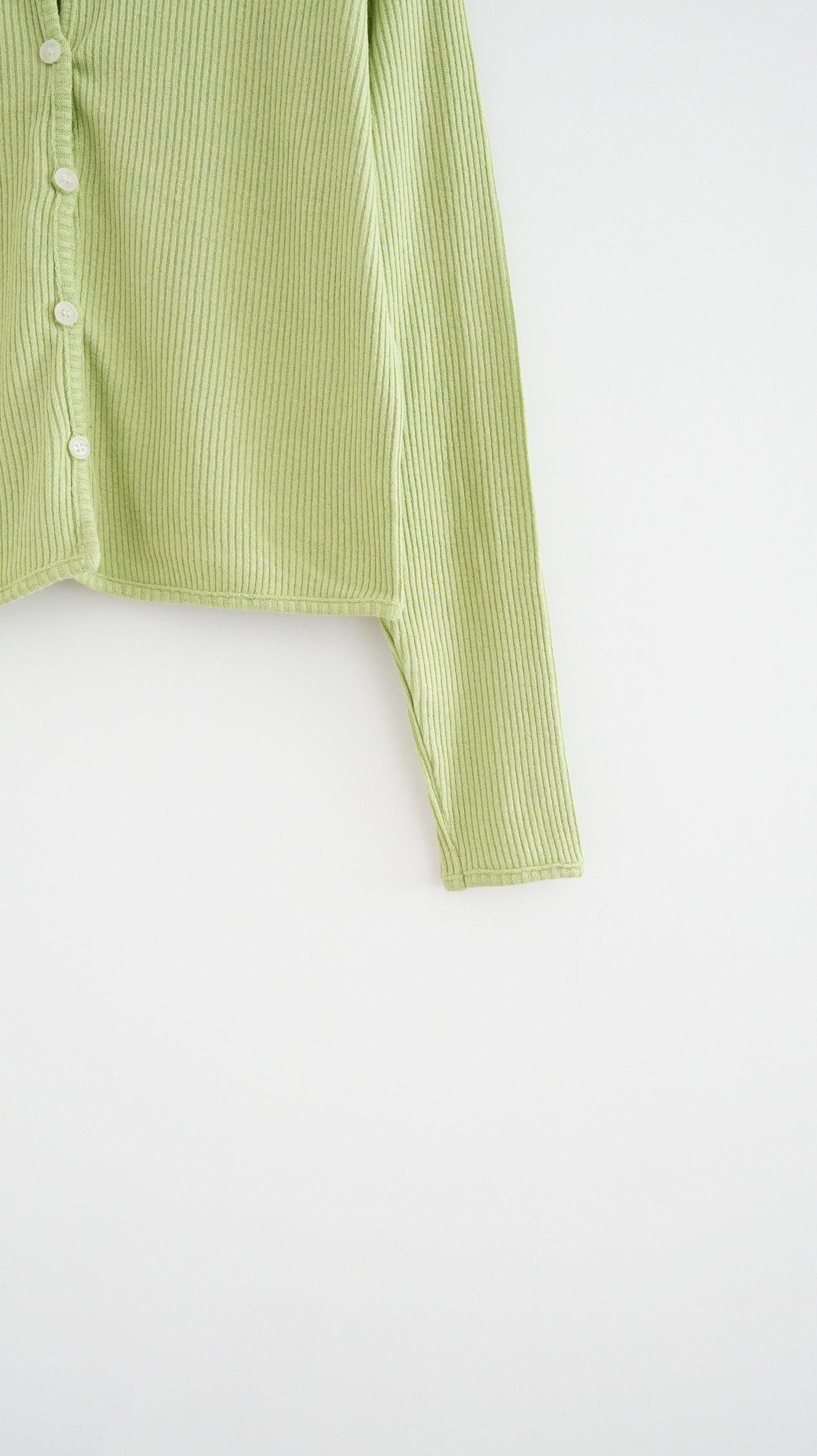 painted days cardigan in green
