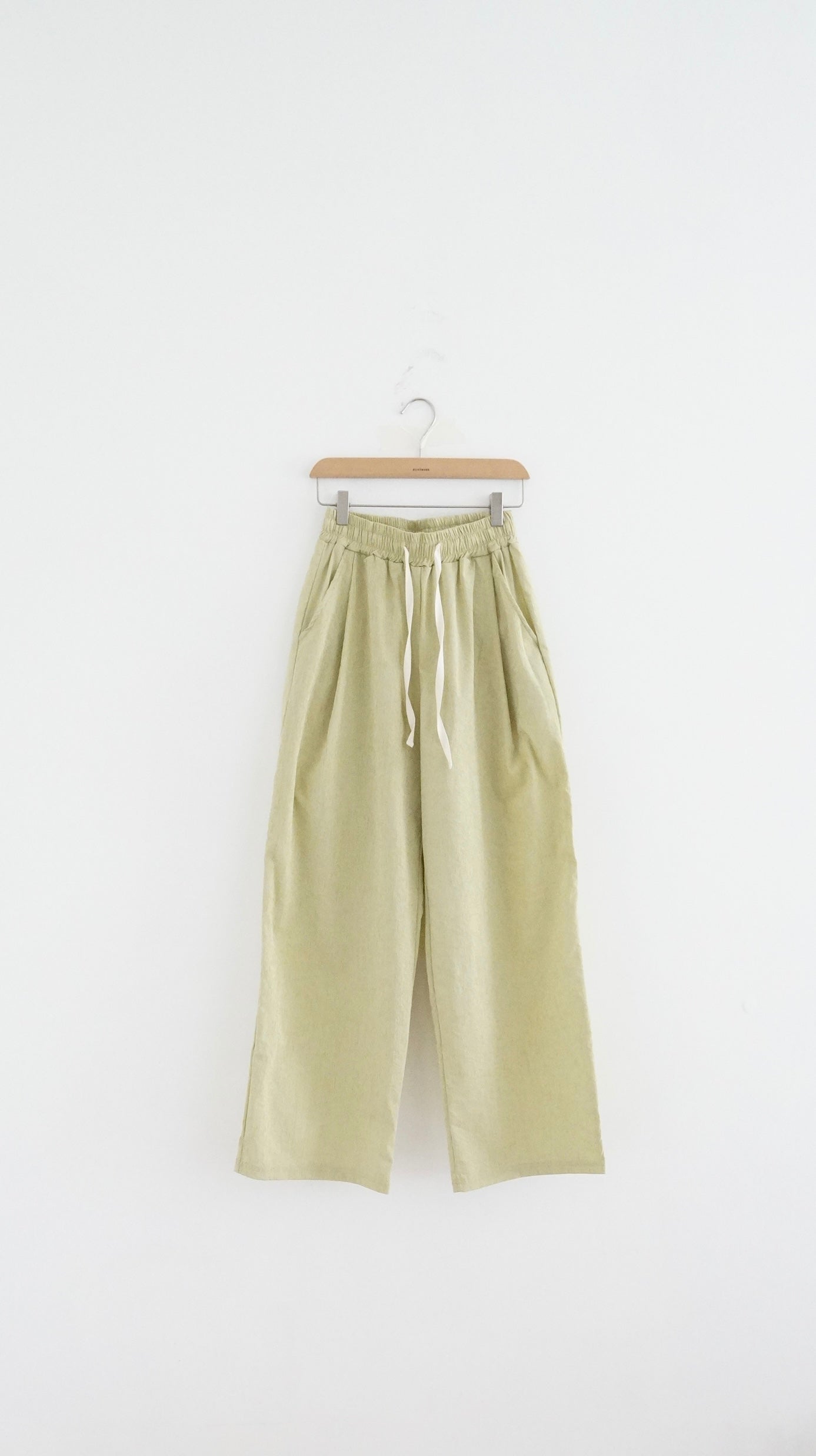 striped wide pants in avocado (pre-order)