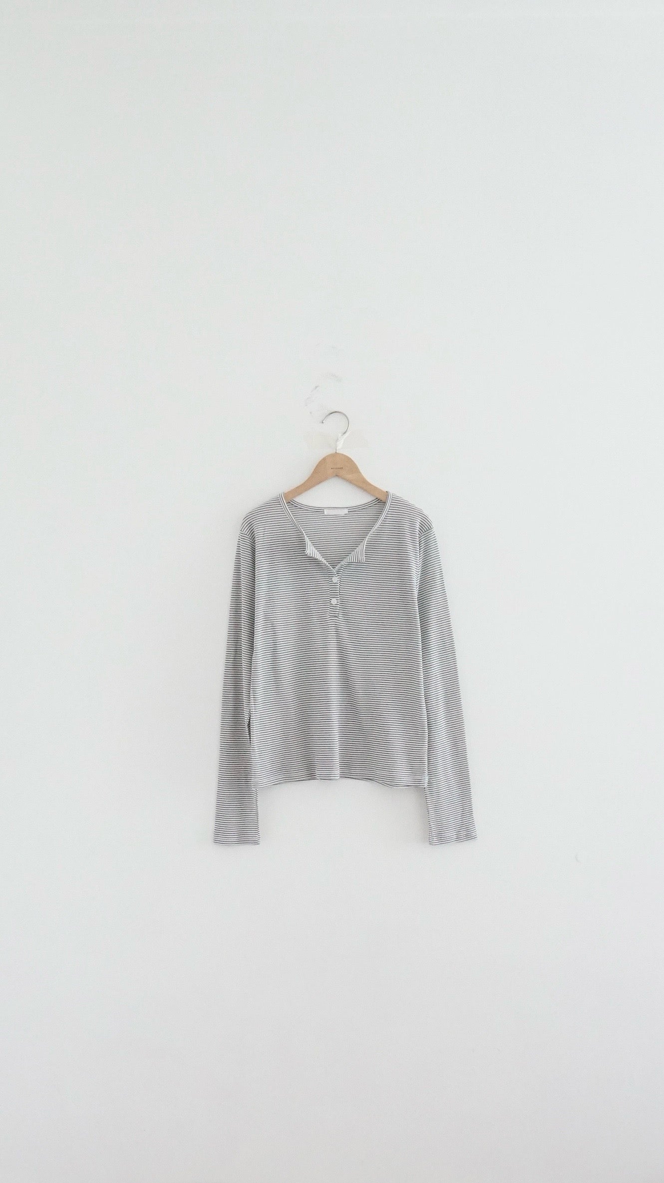 veil striped tee in brown (pre-order)