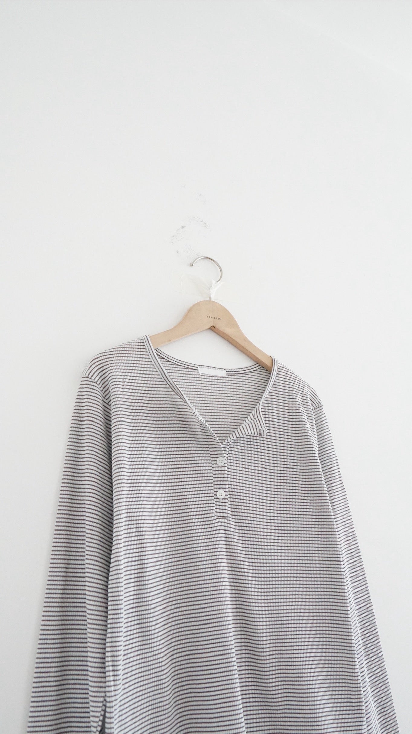 veil striped tee in brown (pre-order)