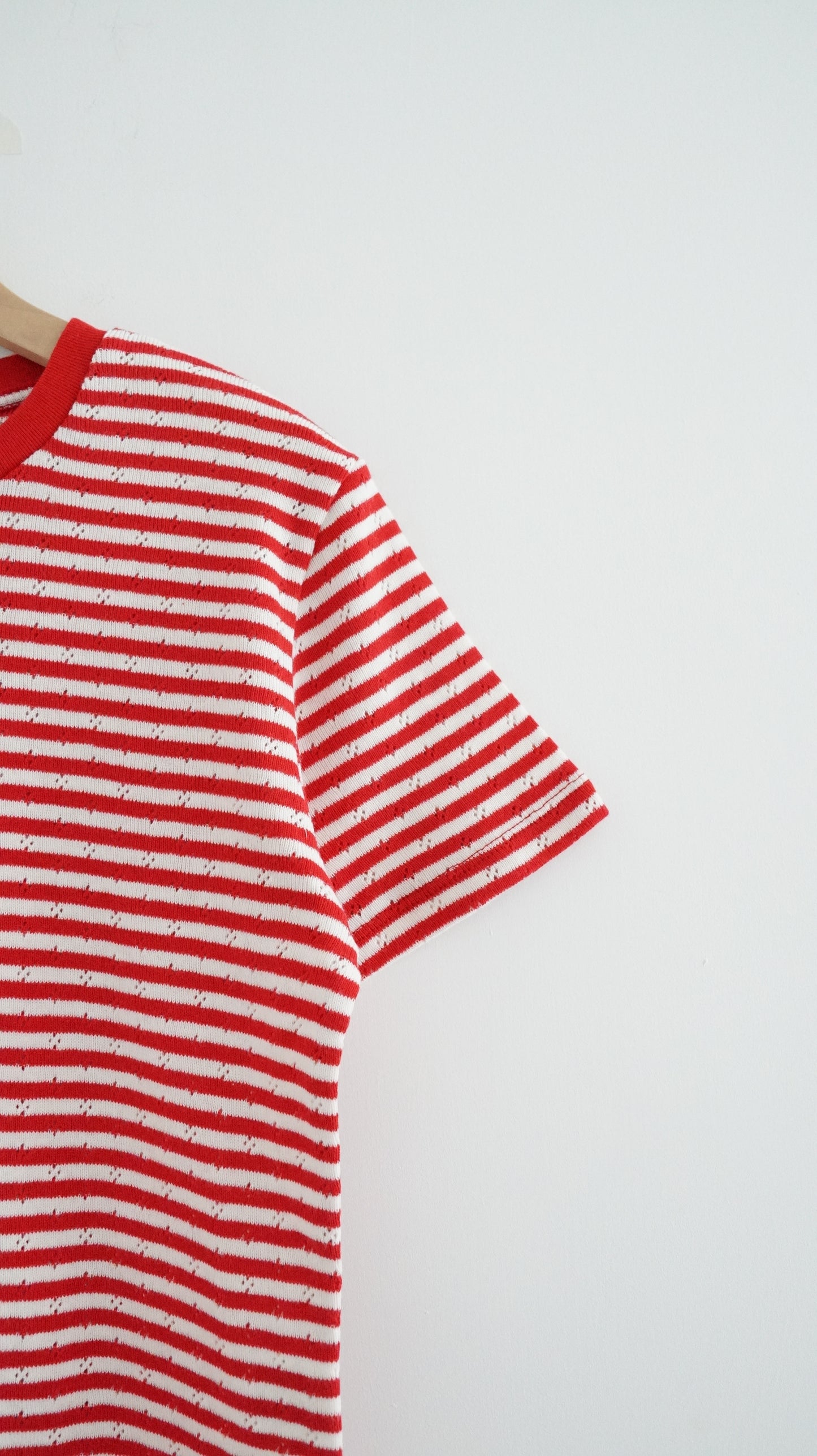baby cotton striped tee in red (pre-order)