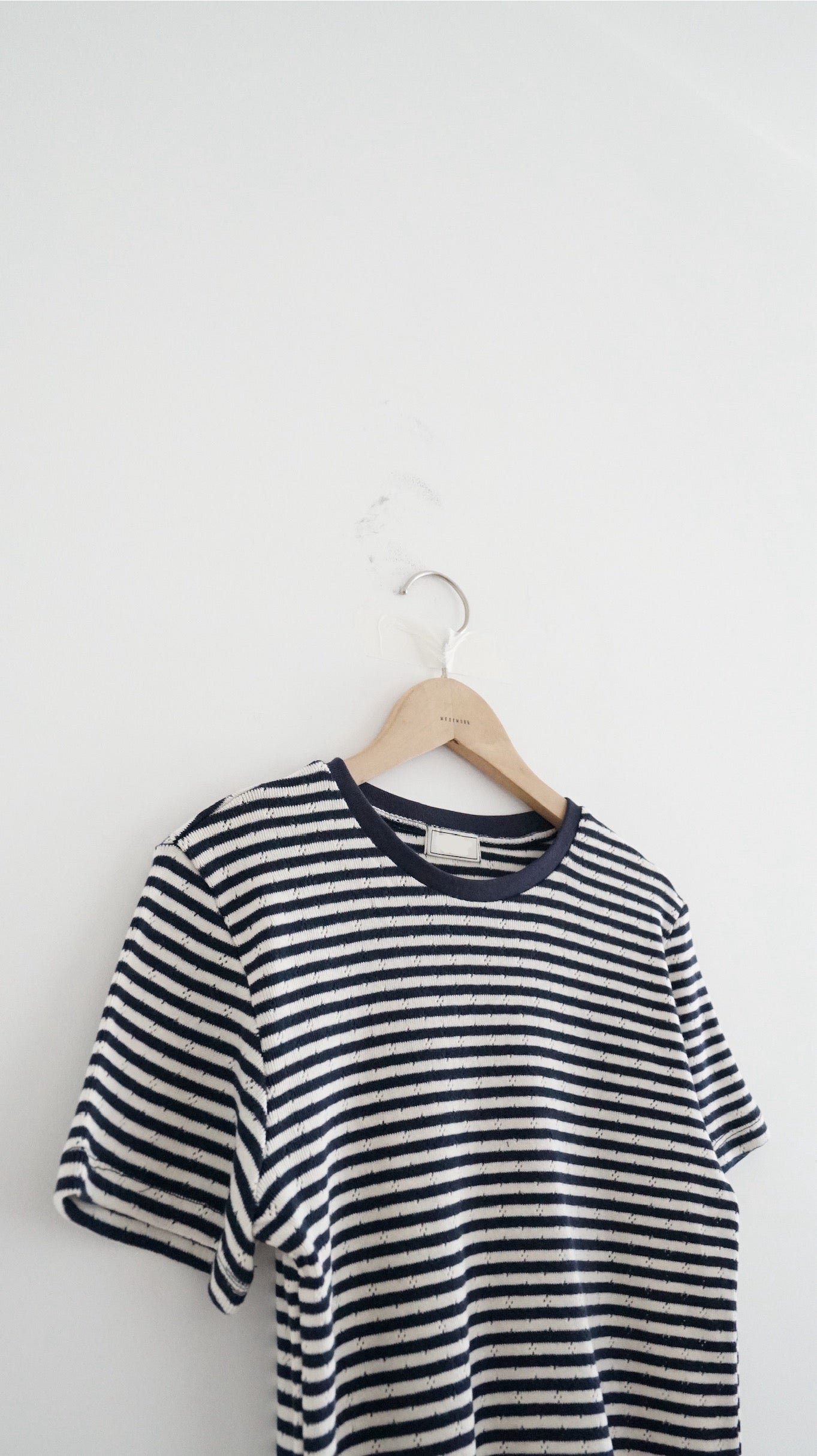 baby cotton striped tee in navy (pre-order)